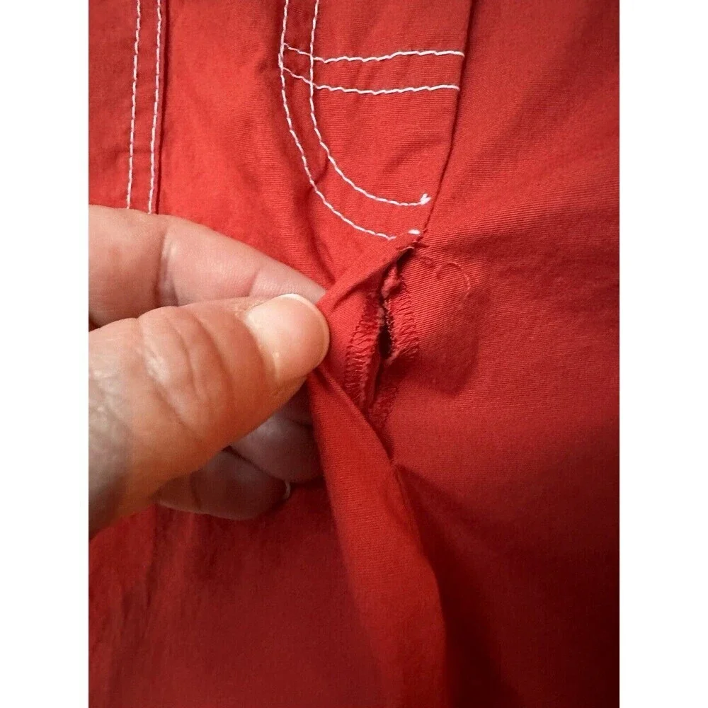 Michael Kors Y2K Vintage Red Skater Pants Size 9 Made‎ In Italy RN92568 Flaw
